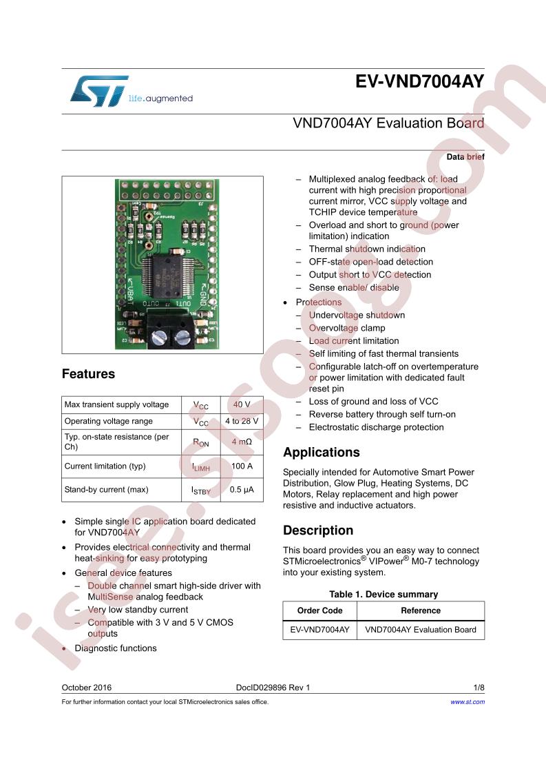 EV-VND7004AY Brief