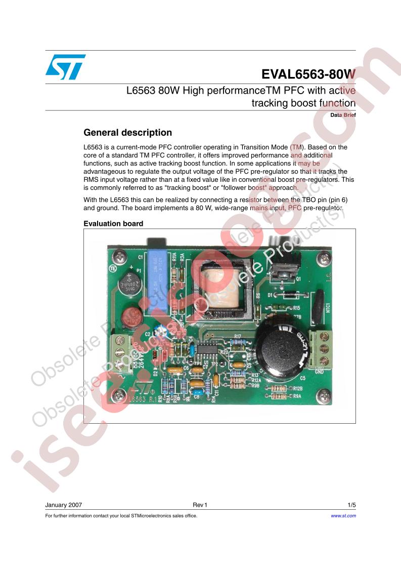 EVAL6563-80W Data Brief