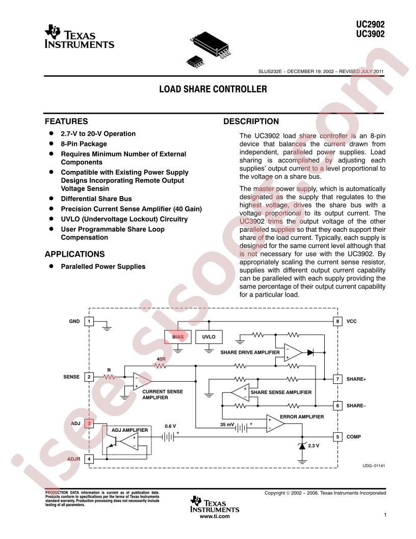 UC2902, UC3902 Datasheet