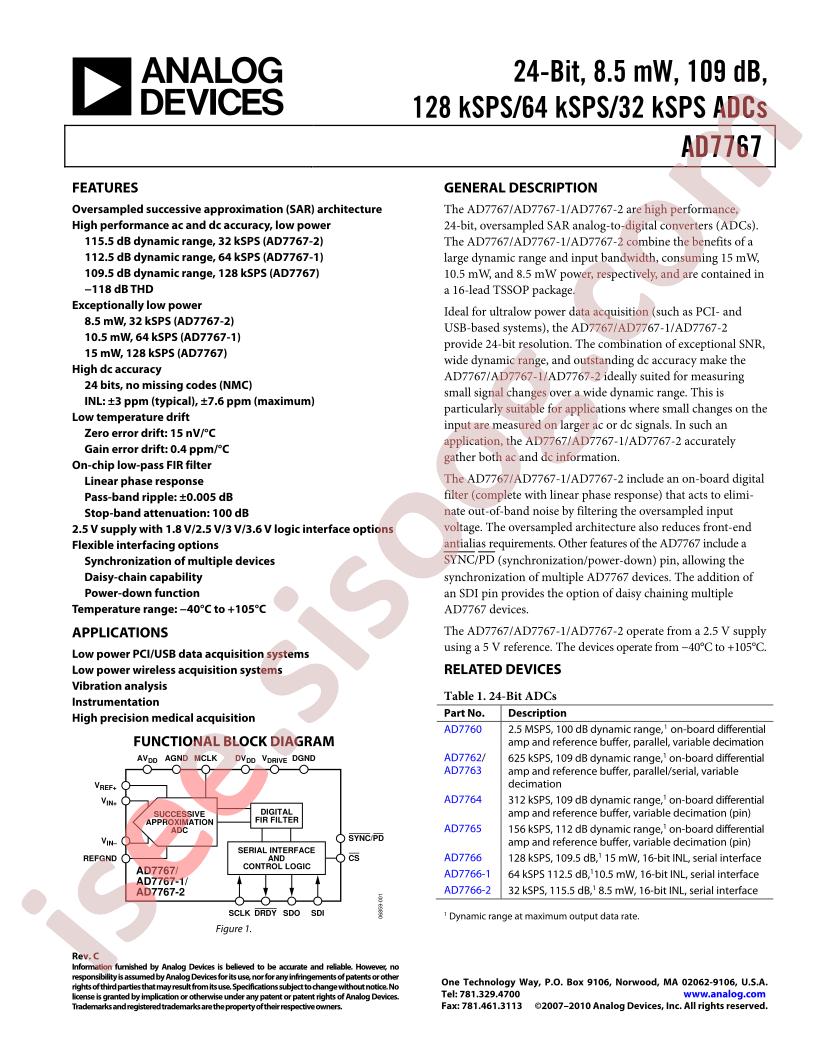 AD7767 Series