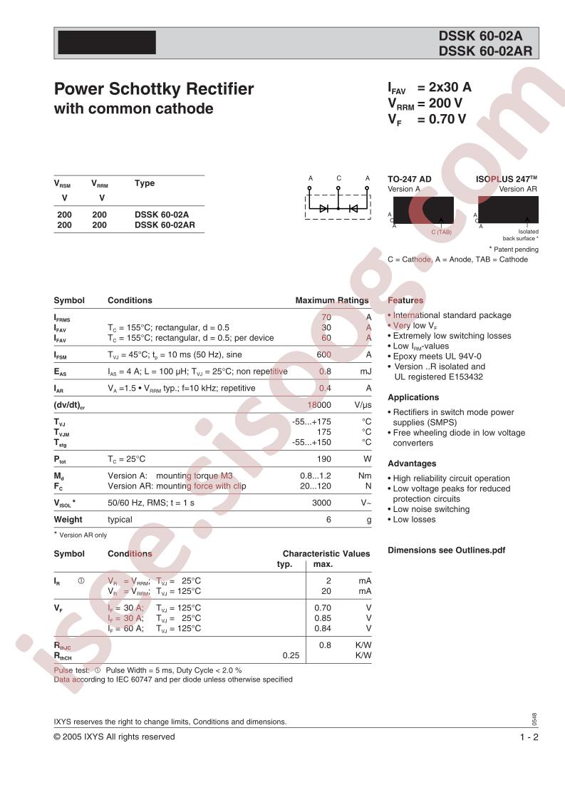 DSSK60-02A/AR