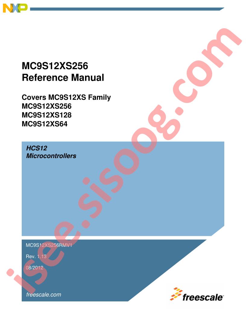MC9S12XS Family Reference Manual