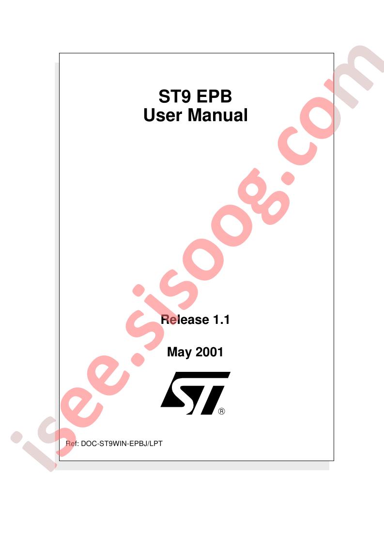 ST9 EPB Manual