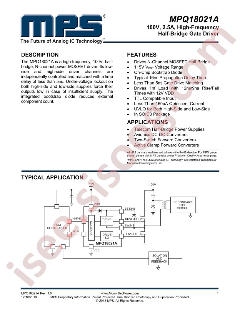 MPQ18021-A Datasheet