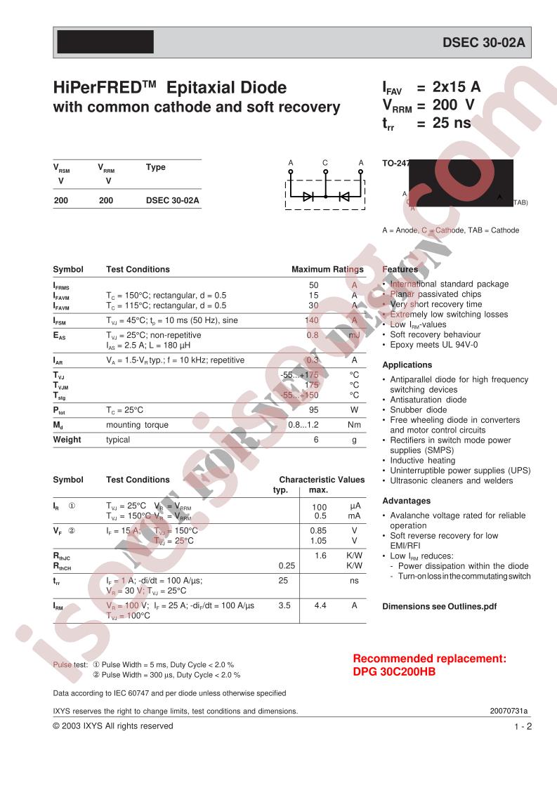 DSEC30-02A