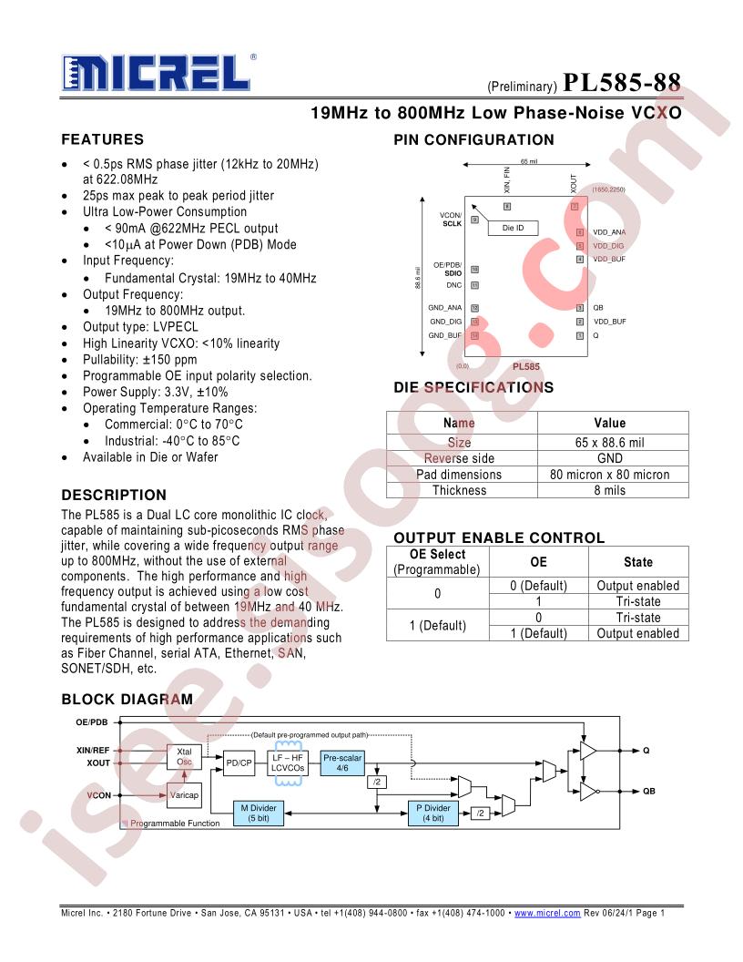 PL585-88 Preliminary~