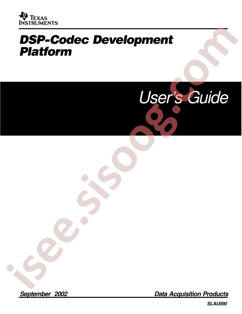 DSP-Codec Dev Platform