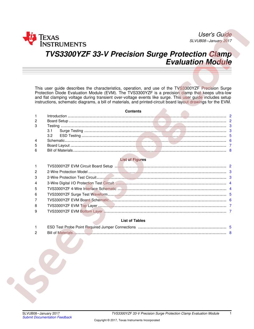 TVS3300YZF-EVM User Guide