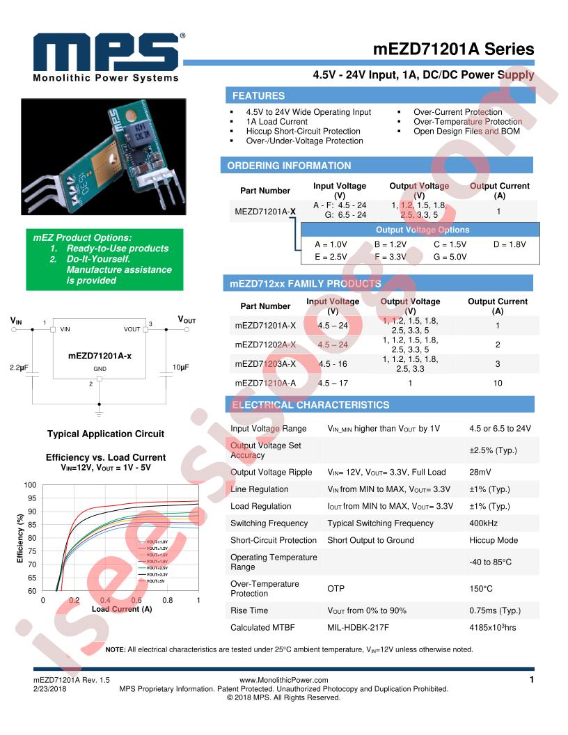 MEZD71201A-x Series