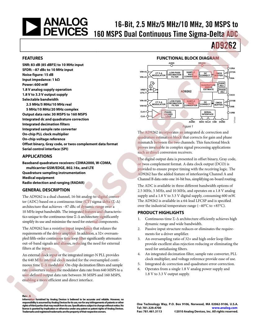 AD9262