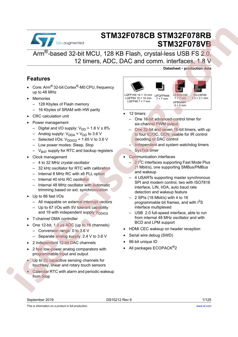 STM32F078xB