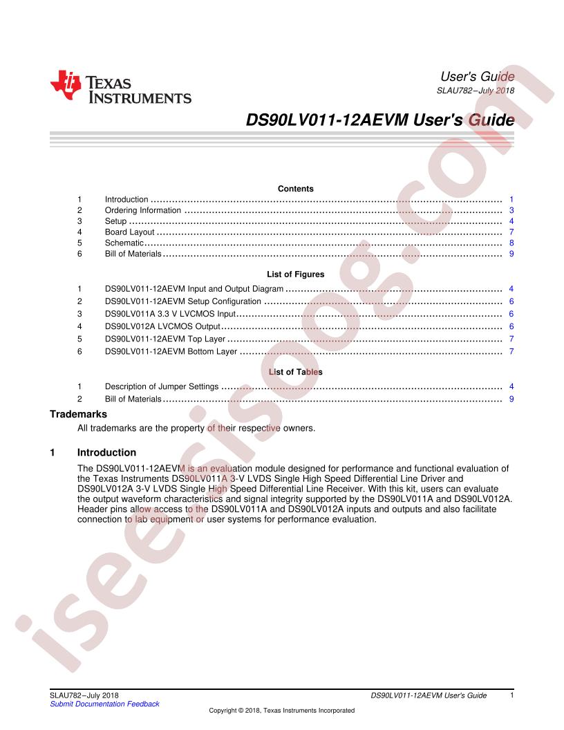 DS90LV011-12AEVM User Guide