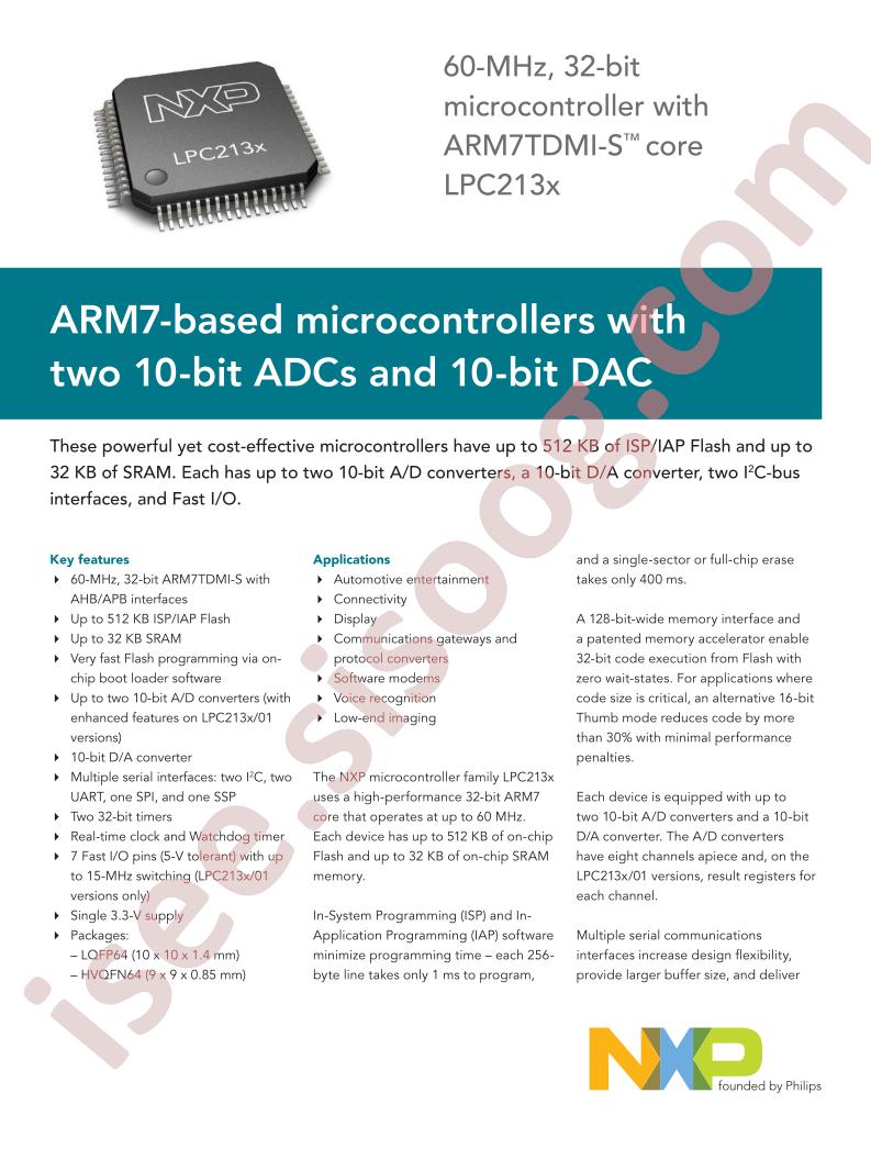 LPC2131 - 38 Brochure