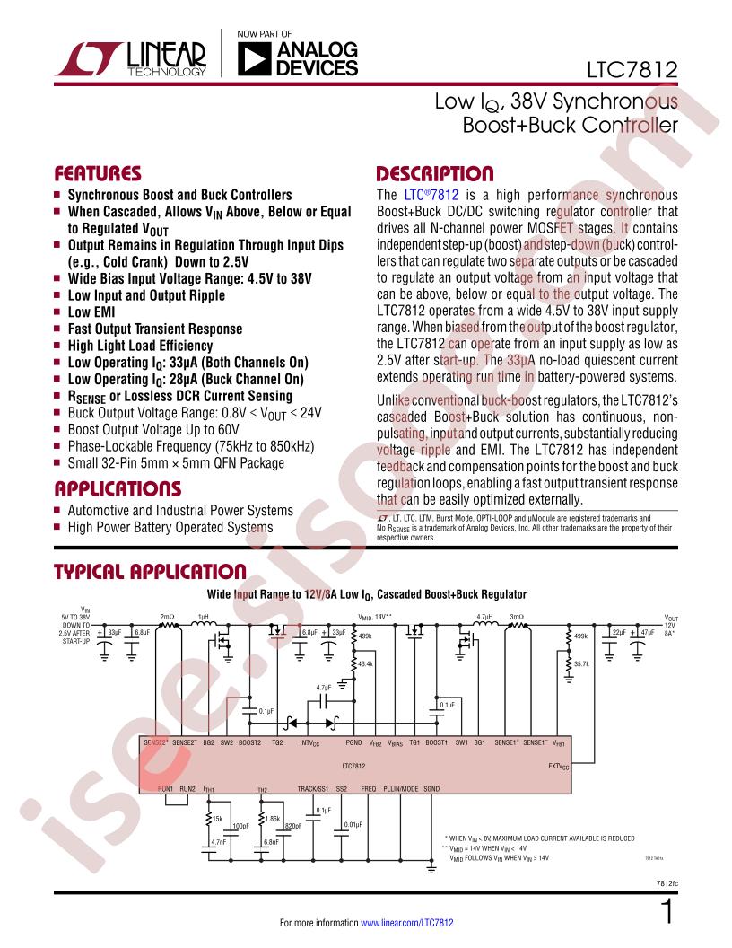 LTC7812 Datasheet