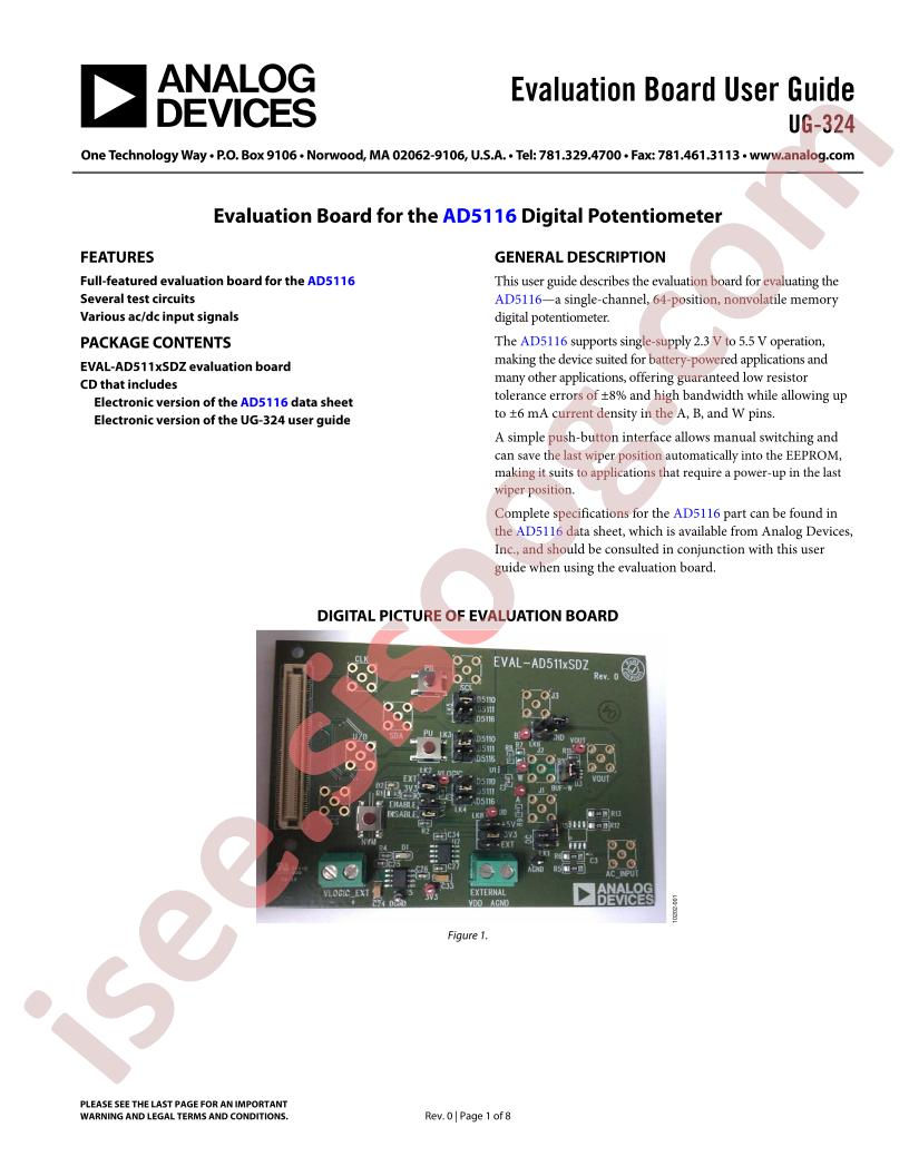 EVAL-AD5116EBZ