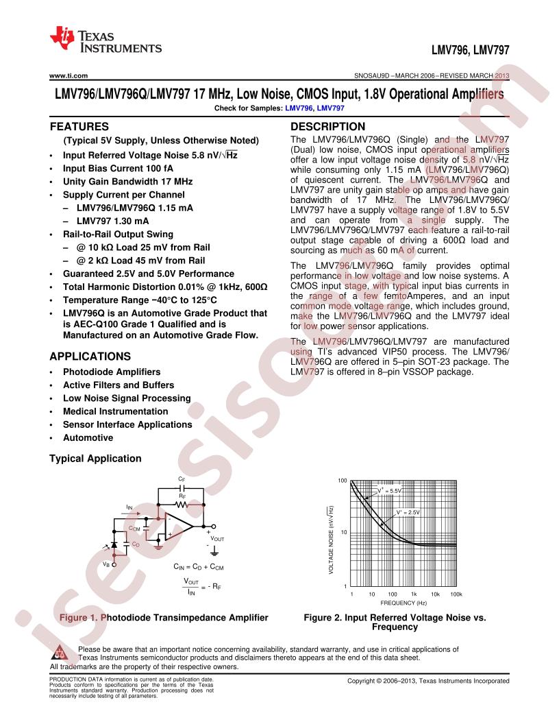 LMV796, LMV797