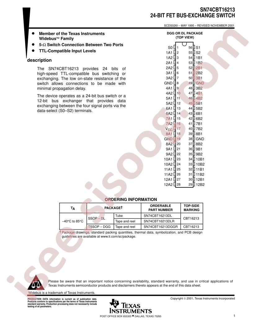 SN74CBT16213