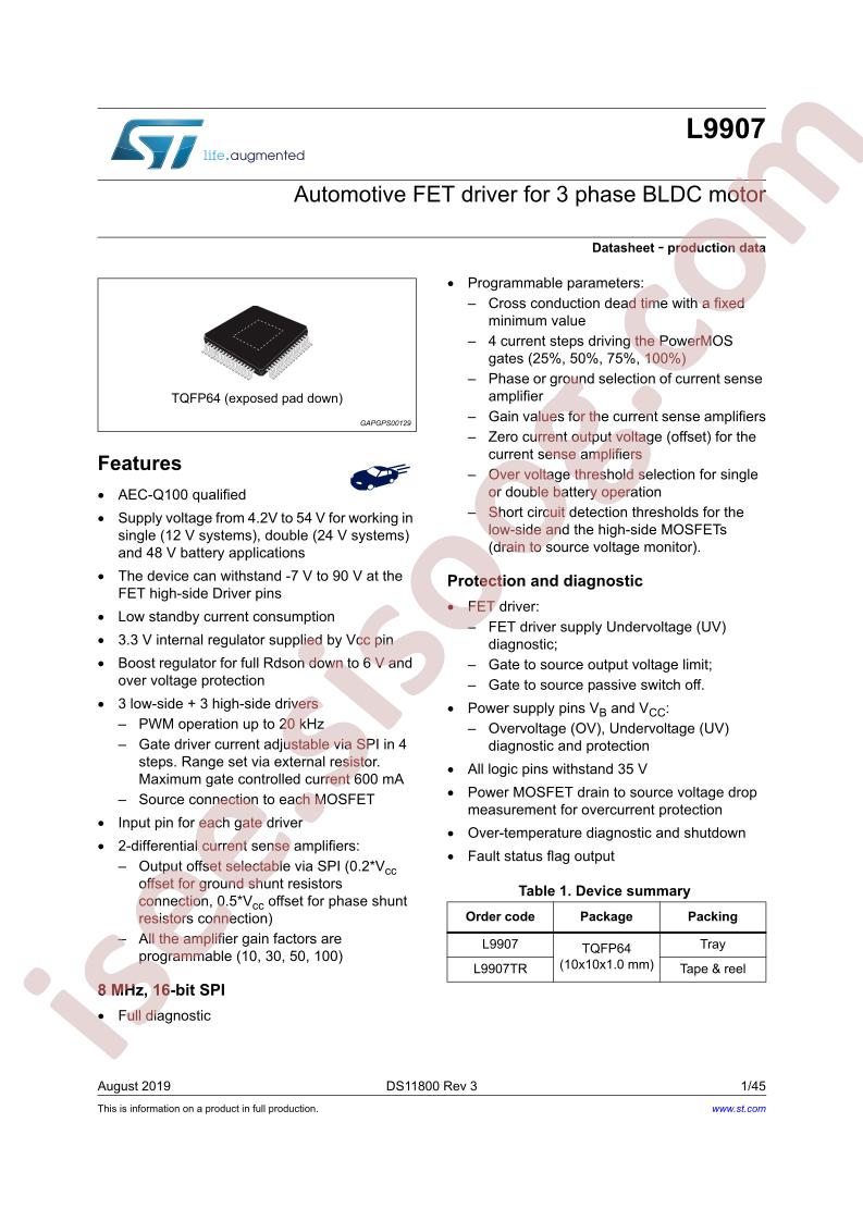 L9907 Datasheet