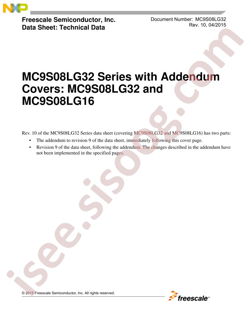 MC9S08LG32,16 Series
