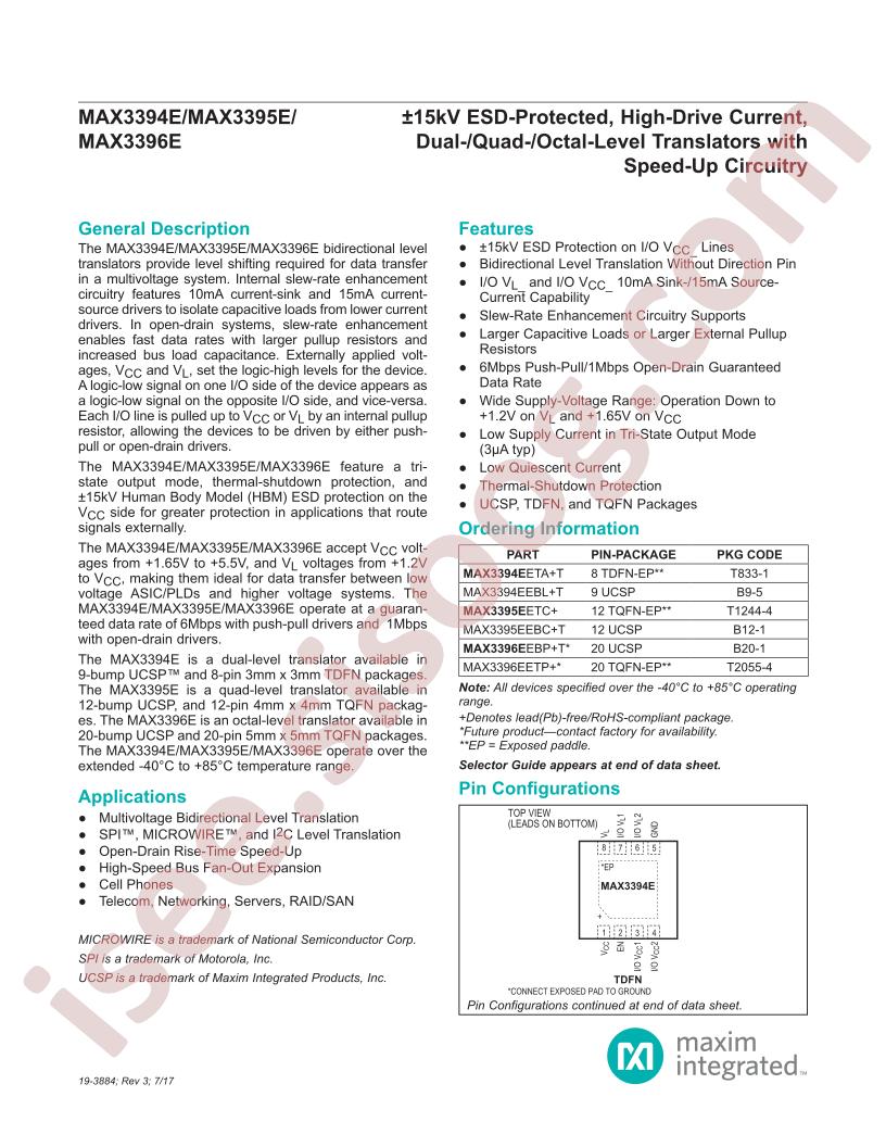MAX3394E-96E