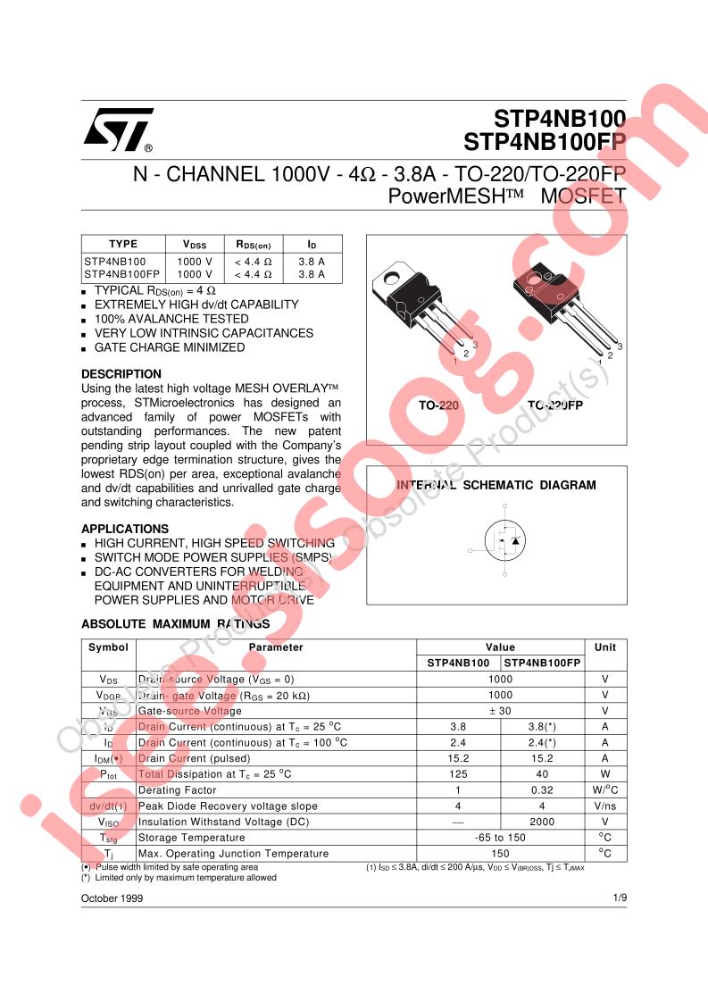 STP4NB100(FP)