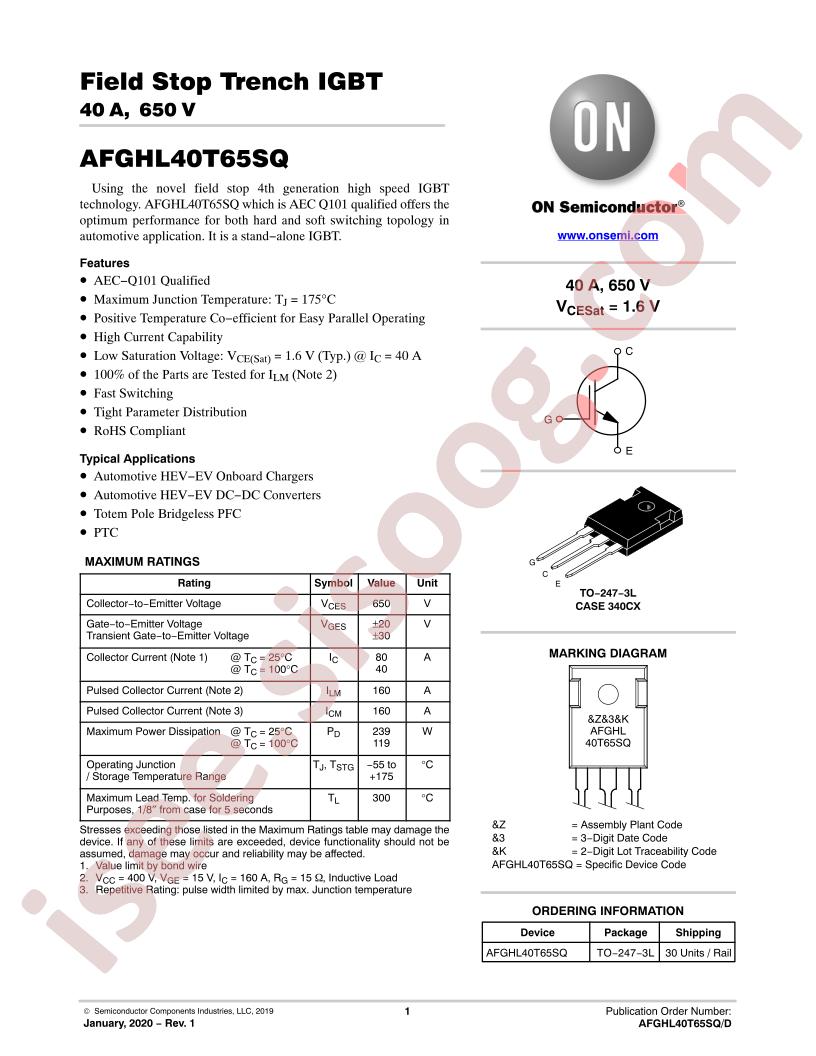 AFGHL40T65SQ