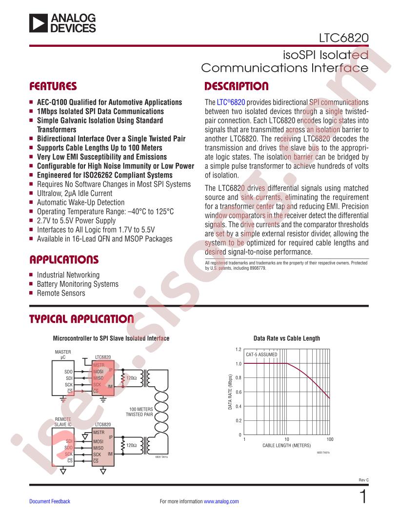 LTC6820 Datasheet