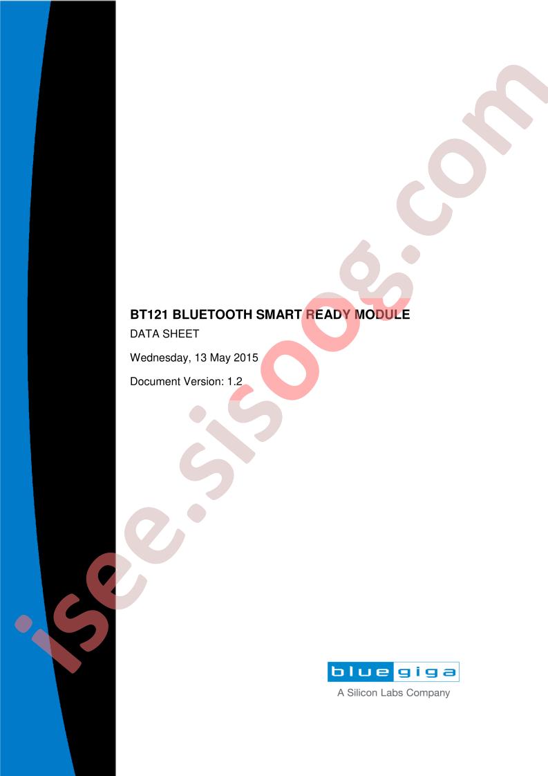 BT121 Datasheet