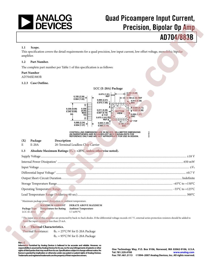 AD704SE/883B