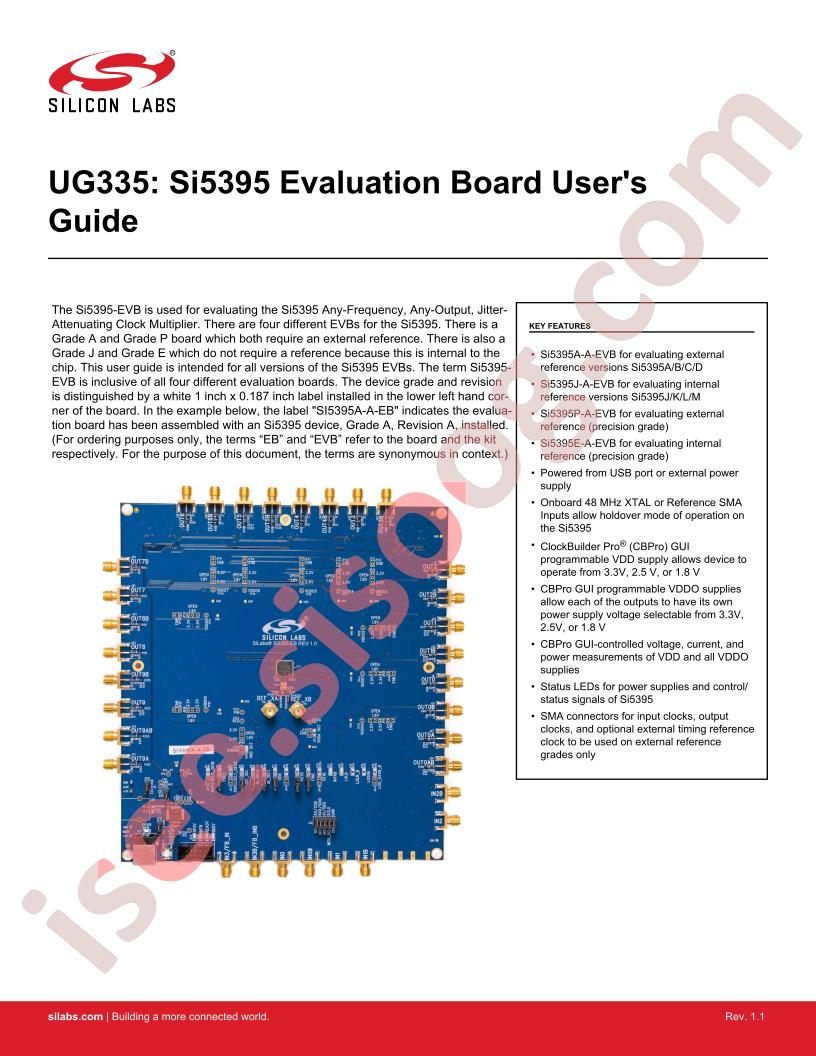 Si5395 Eval Board User Guide