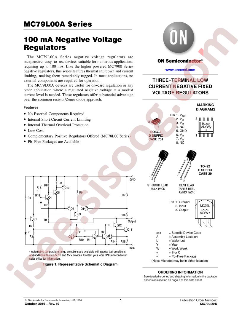 MC79L00(A) Series