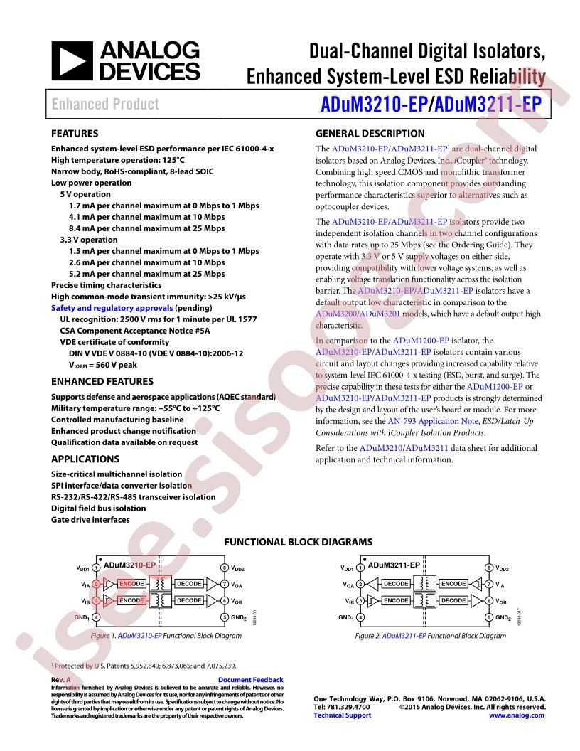 ADuM3210-EP,11-EP