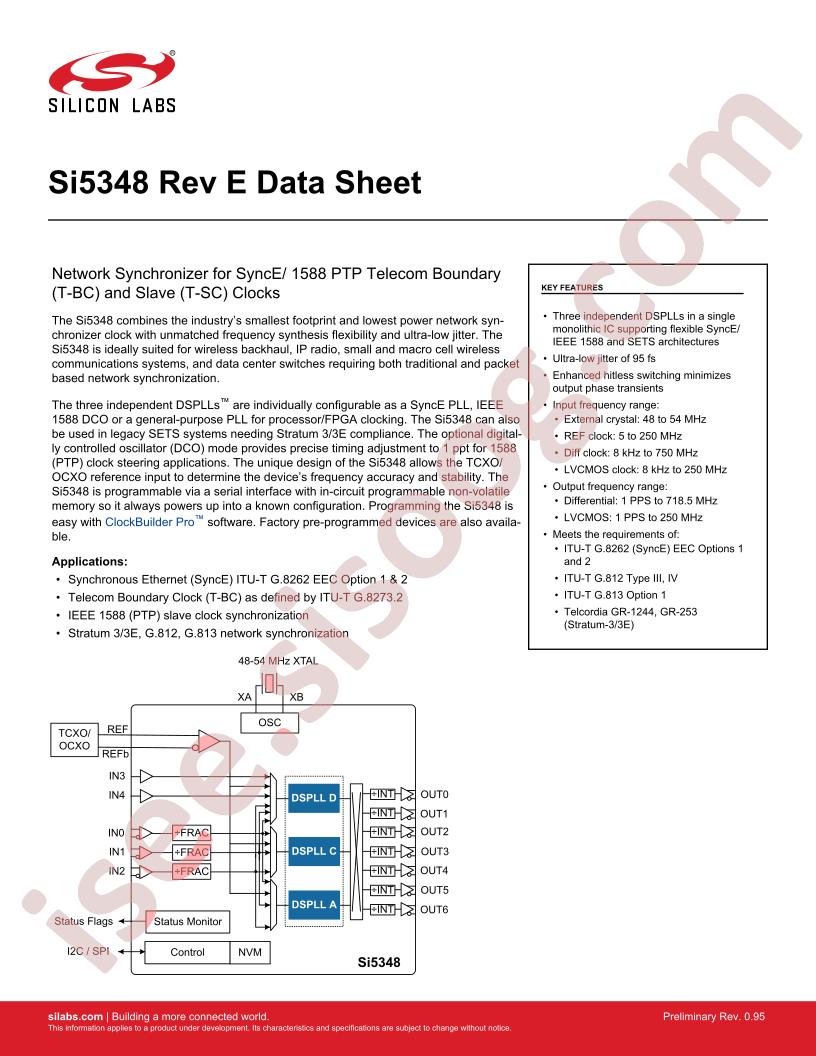 Si5348 Data Short