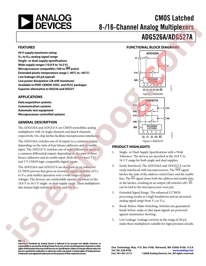 ADG526A,527A