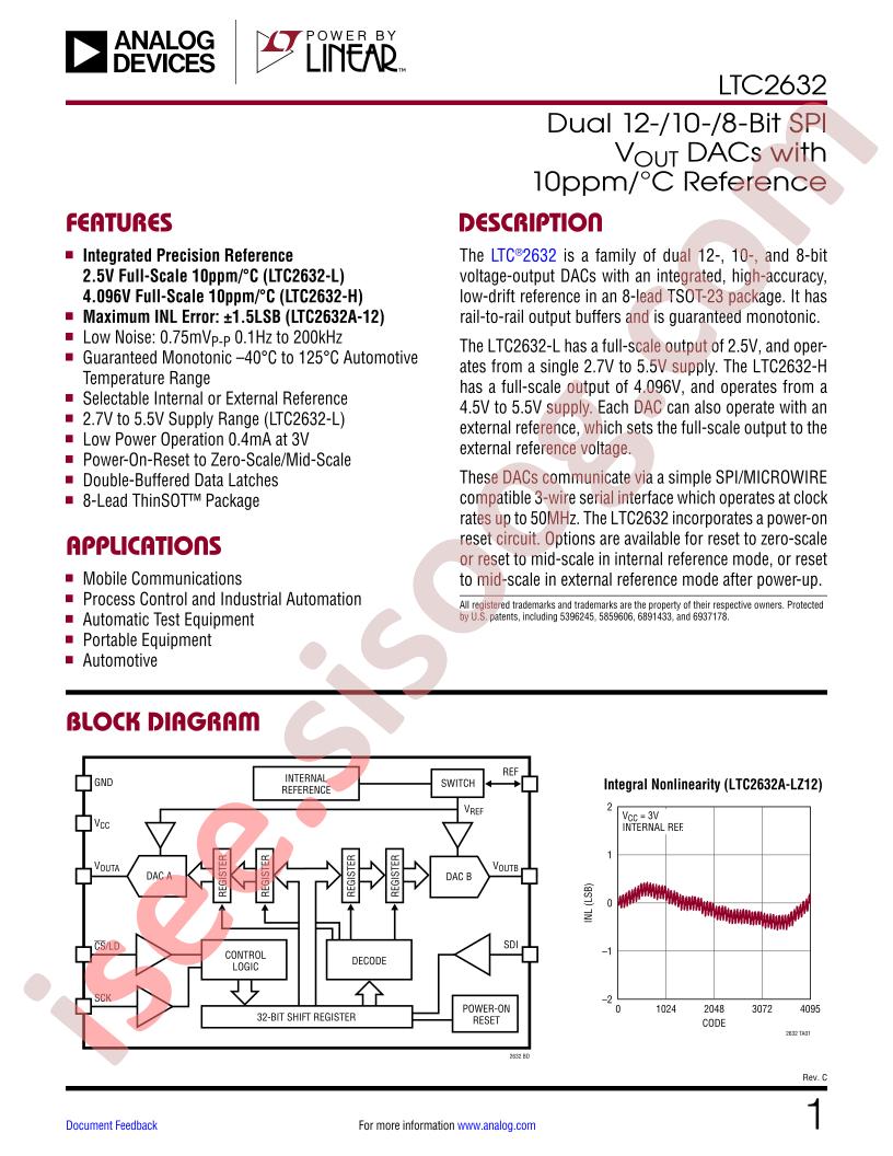 LTC2632 Datasheet