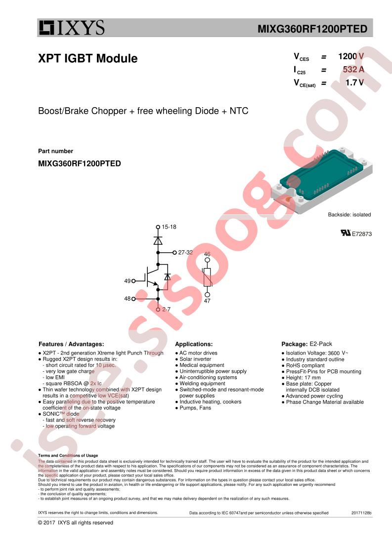 MIXG360RF1200PTED Datasheet