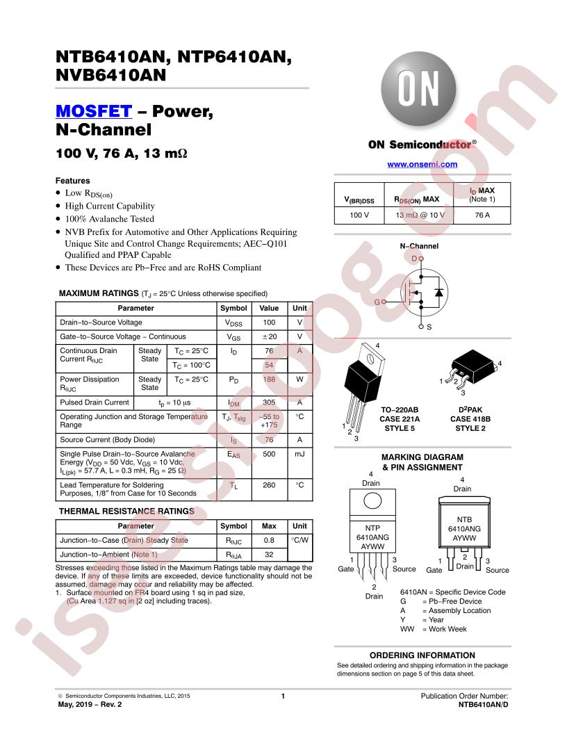 NTB6410AN, NTP6410AN