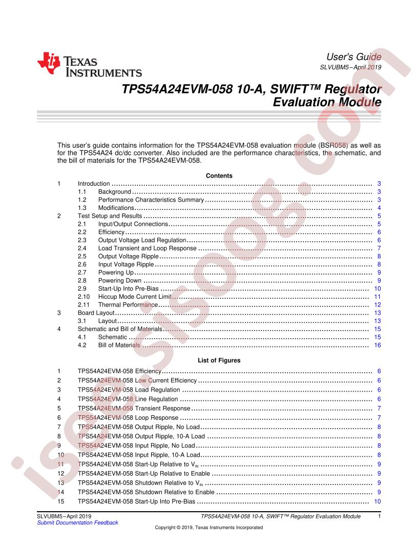 TPS54A24EVM-058 User Guide