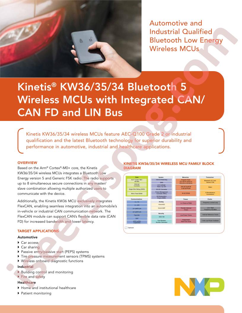 KW35A,36A, KW35Z,36Z Fact Sheet