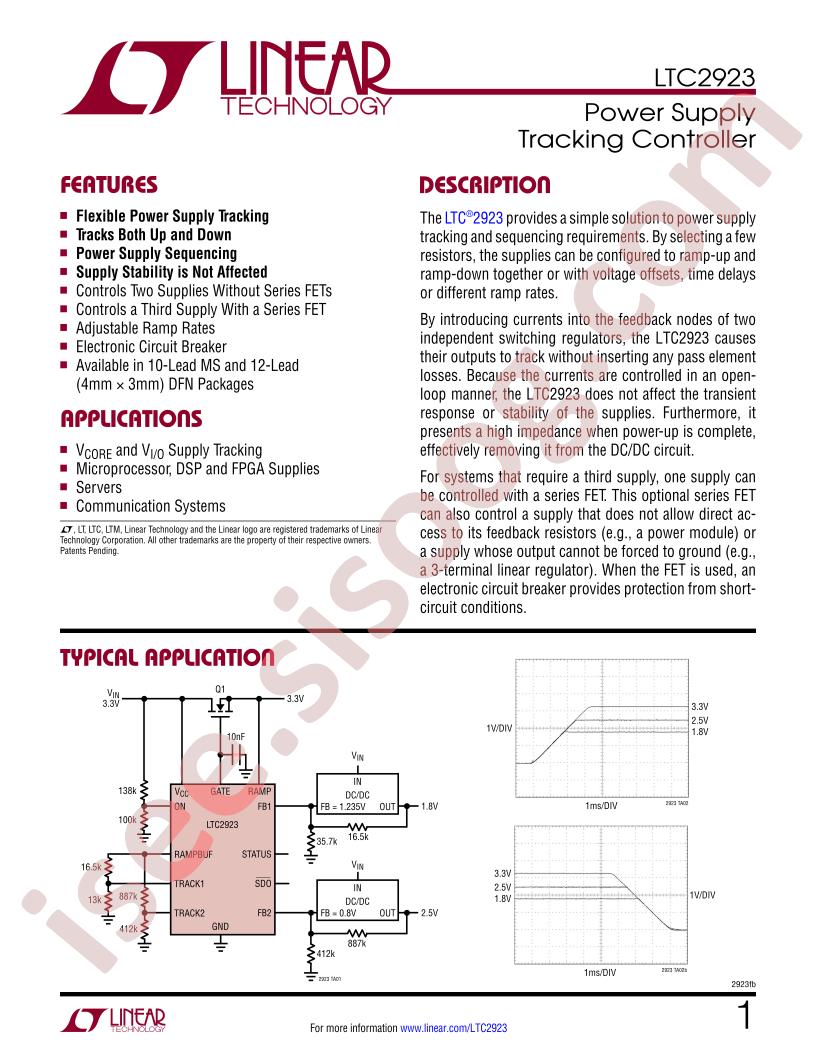 LTC2923 Datasheet