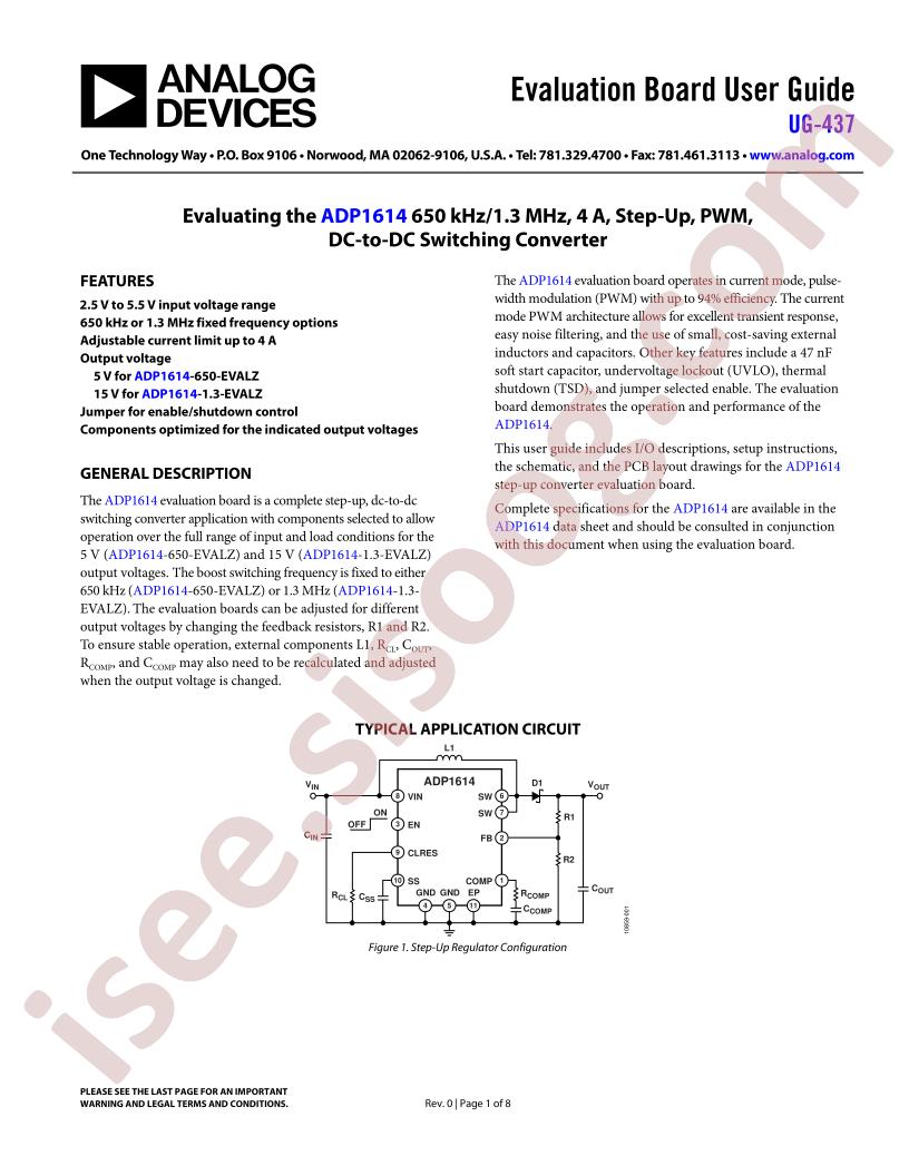 ADP1614 Eval Brd Guide