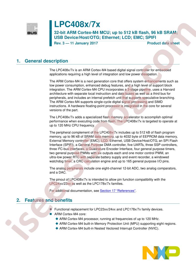 LPC407x/8x Errata