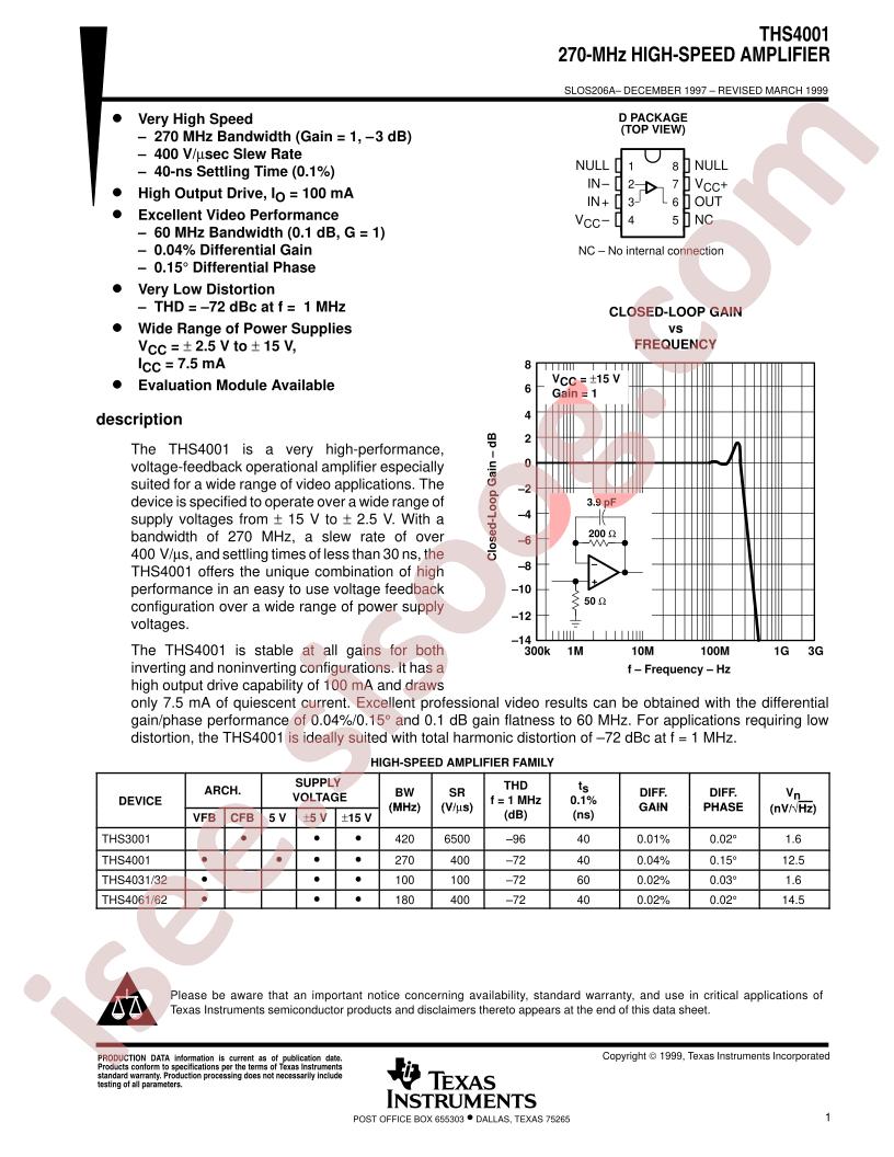 THS4001