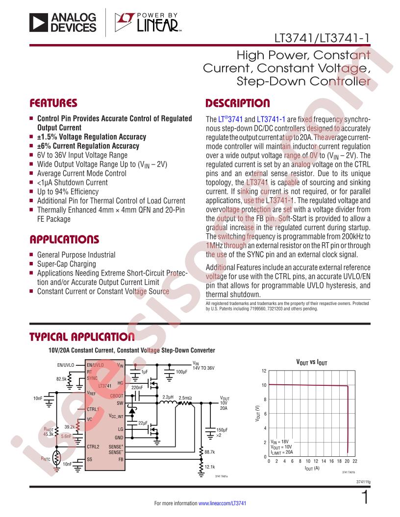 LT3741(-1) Datasheet