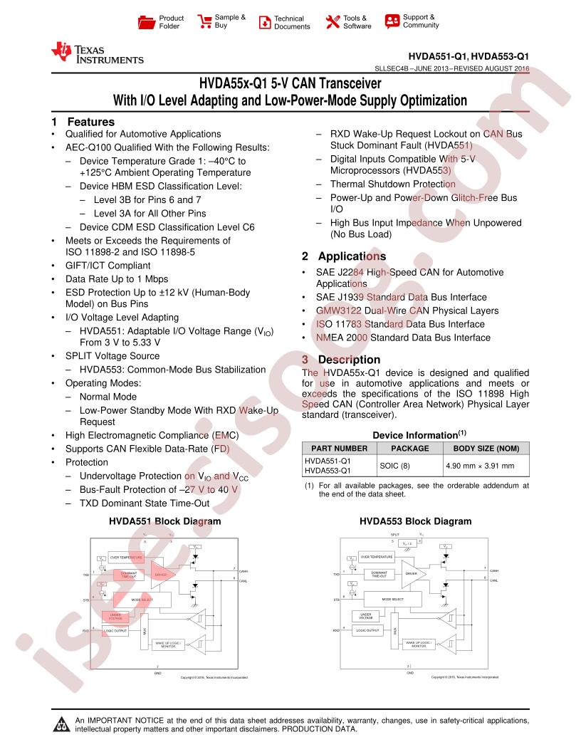 HVDA551,553-Q1