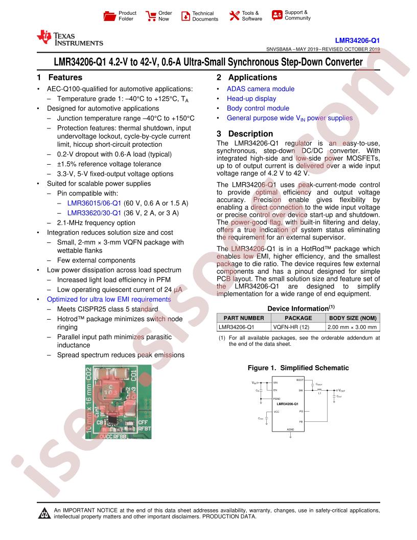 LMR34206-Q1 Datasheet