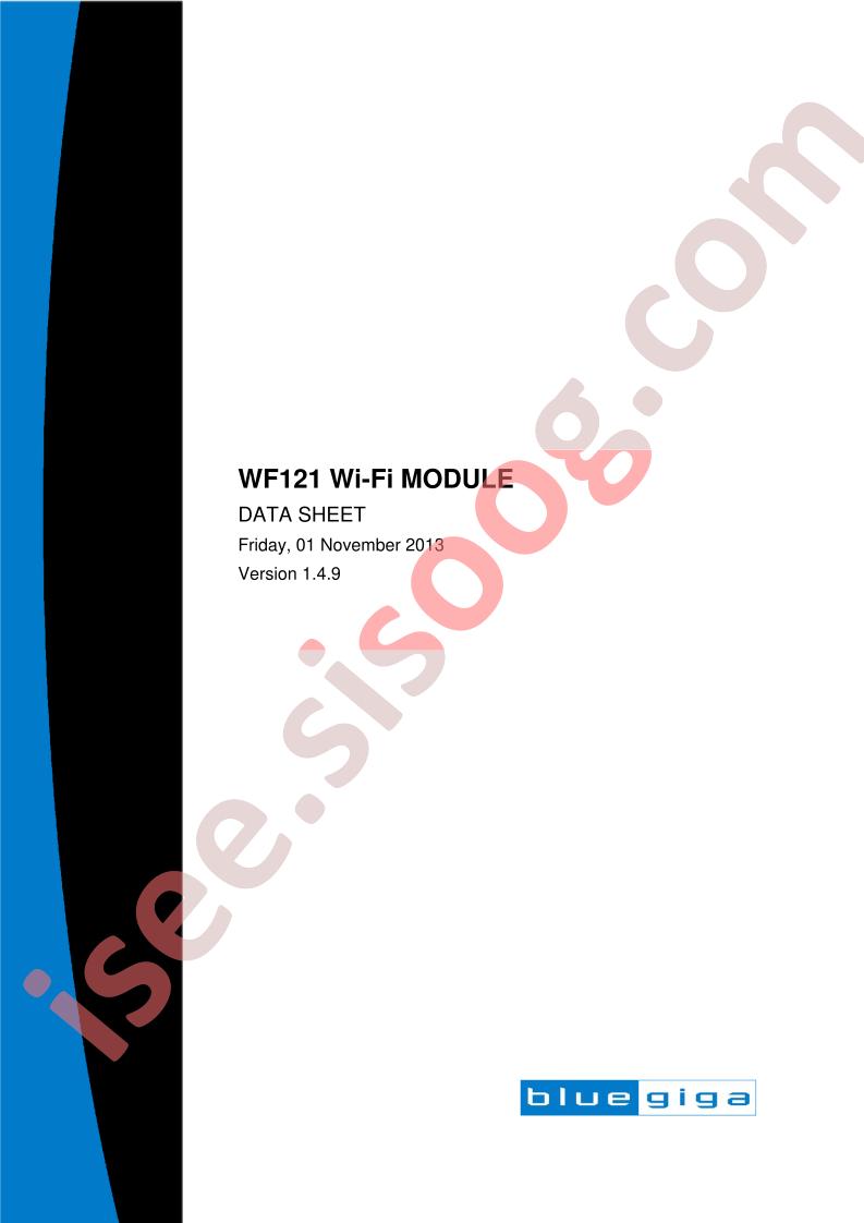 WF121 Datasheet