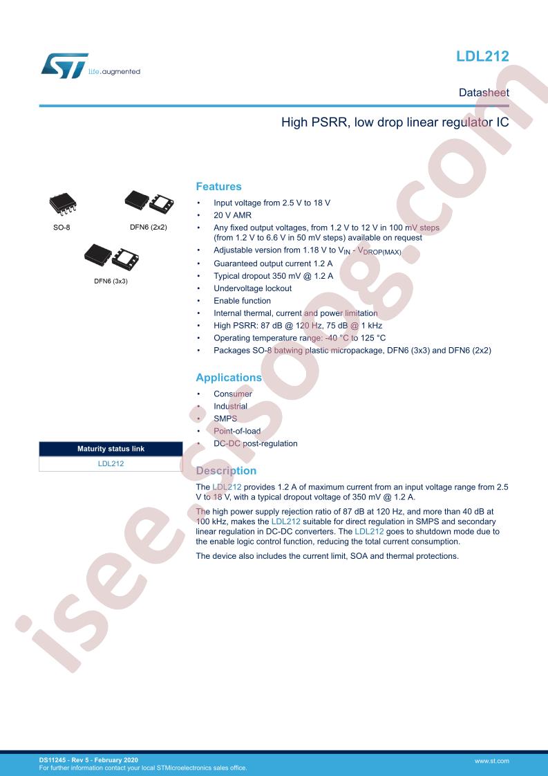 LDL212 Datasheet