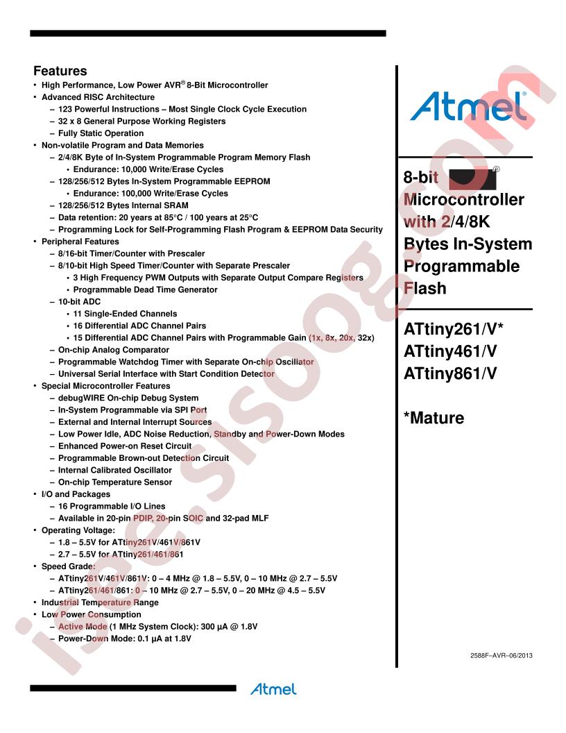 ATtiny261/461/861(V) Complete