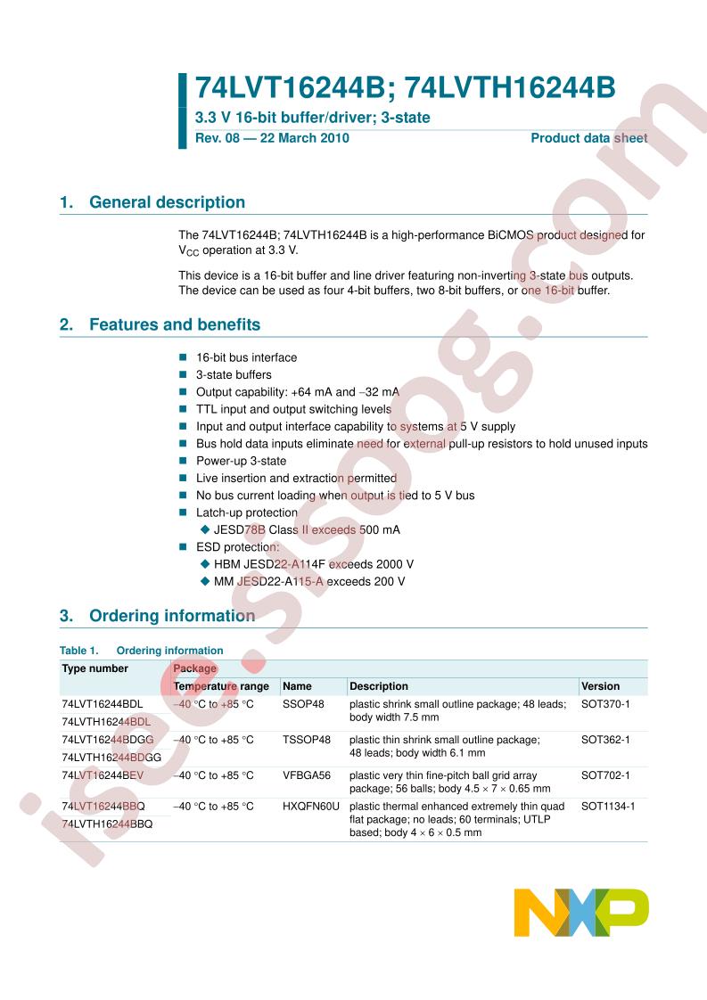 74LVT(H)16244B